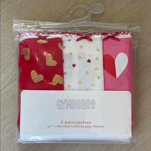 Gymboree Red, White, and Pink Girls' Underwear Set